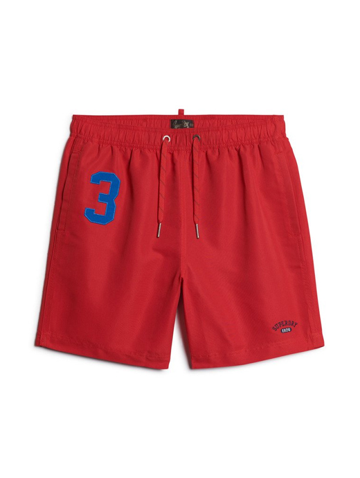 Superdry Men s Recycled Polo 17 Swim Short Rouge Red