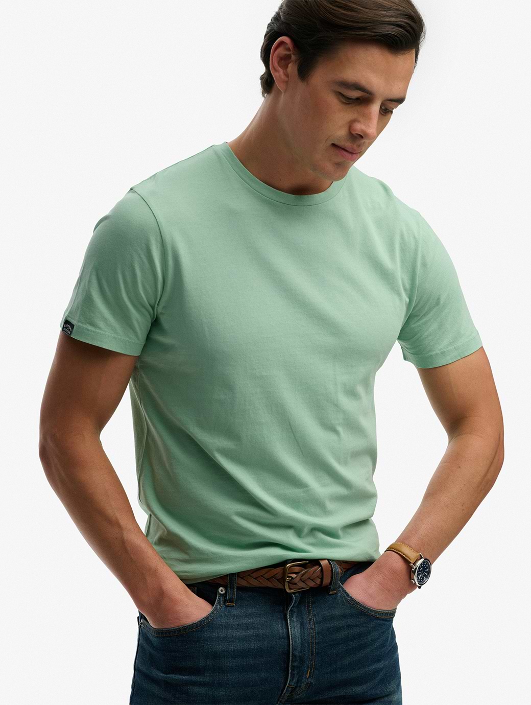Superdry Men's Classic Essential Tee Deep Lichen