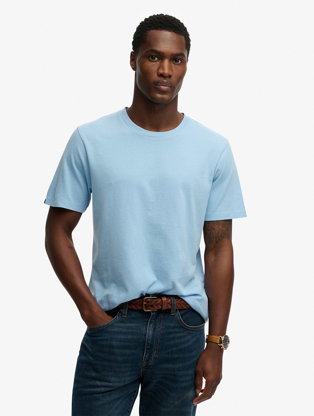 Superdry Men's Classic Essential Tee Seafoam