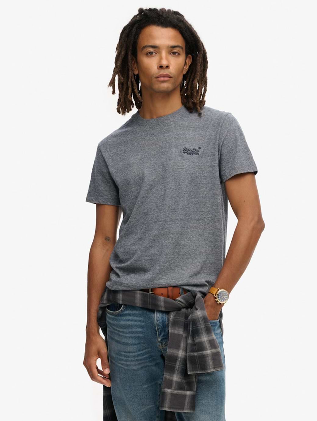 Superdry Men's Essential Logo T-Shirt Eclipse Navy