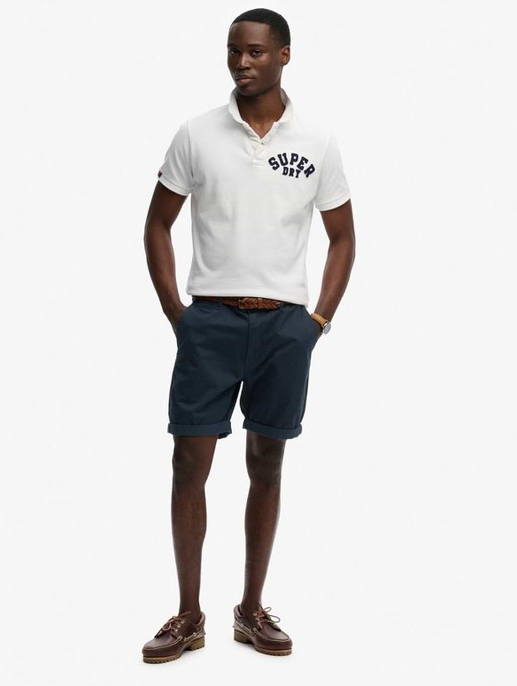 Superdry Men's Premium Regular Chino Short Eclipse Navy