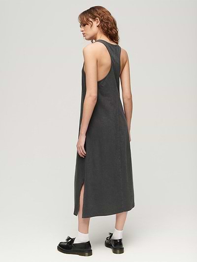 superdry jersey dress Superdry Studios Jersey Racer sleeveless dress Blue