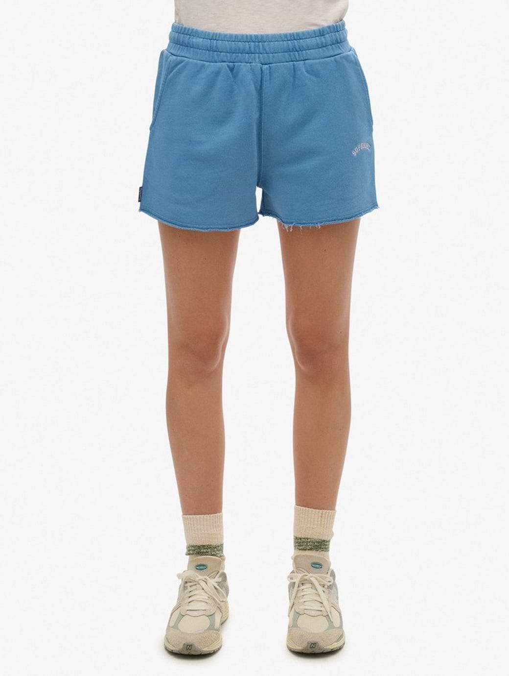 Superdry Women's Essential Logo GD Shorts Copen Blue