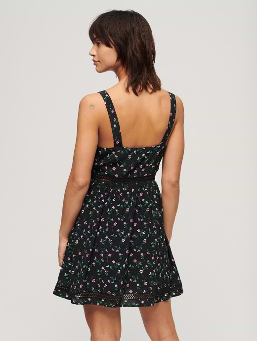 chinese dress ladies Ladies Superdry Eden Lace Mix Dress
