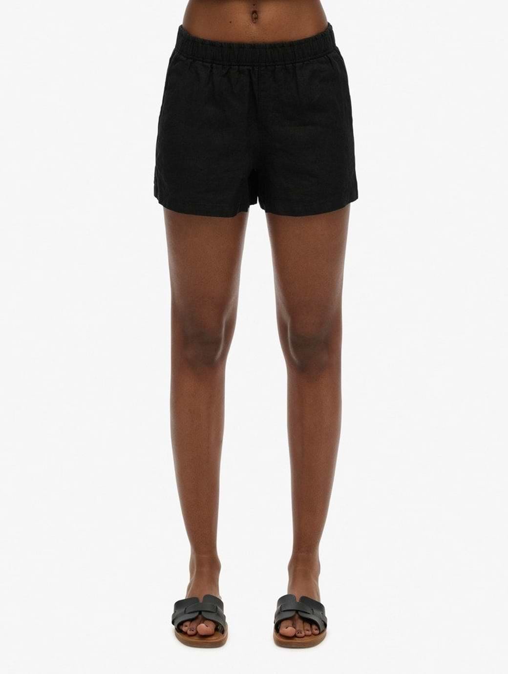 Superdry Women's Linen Drawstring Short Black