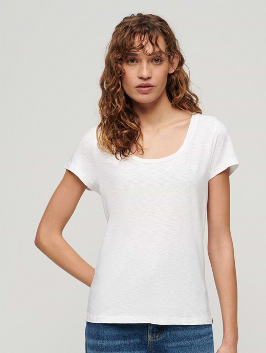 Superdry Women's Scoop Neck Tee Optic