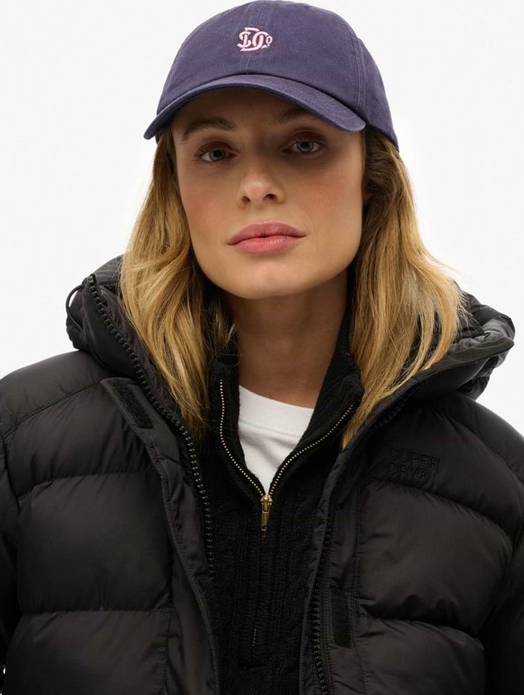 Superdry Women's SD Embroidered Baseball Cap Rich Navy