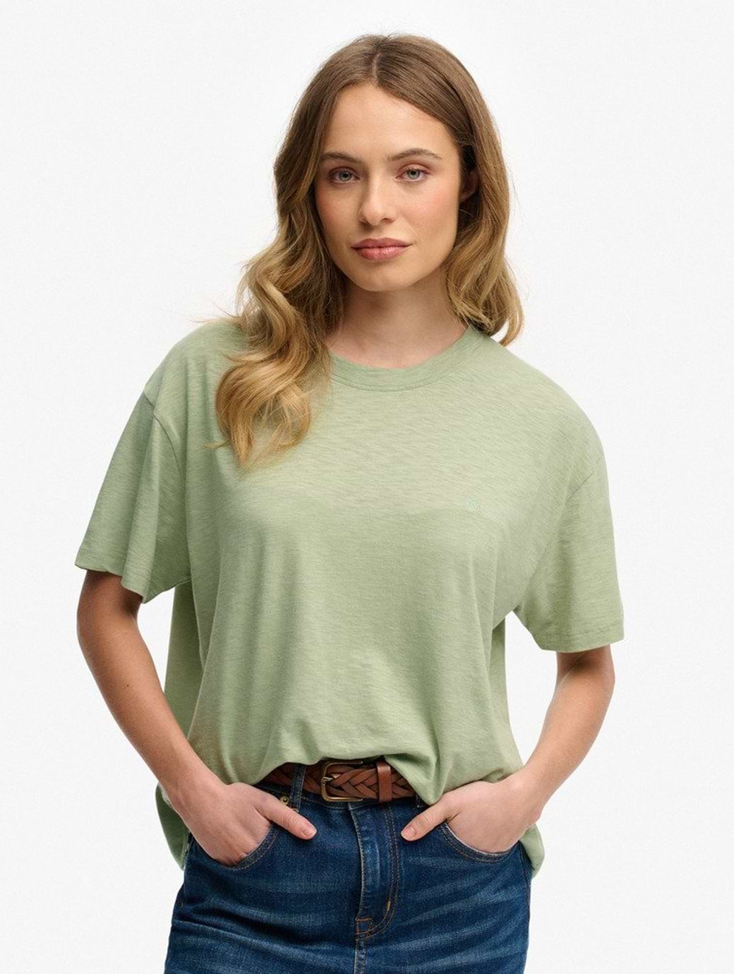 Superdry Women's Studios Crew Tee Dusty Sage