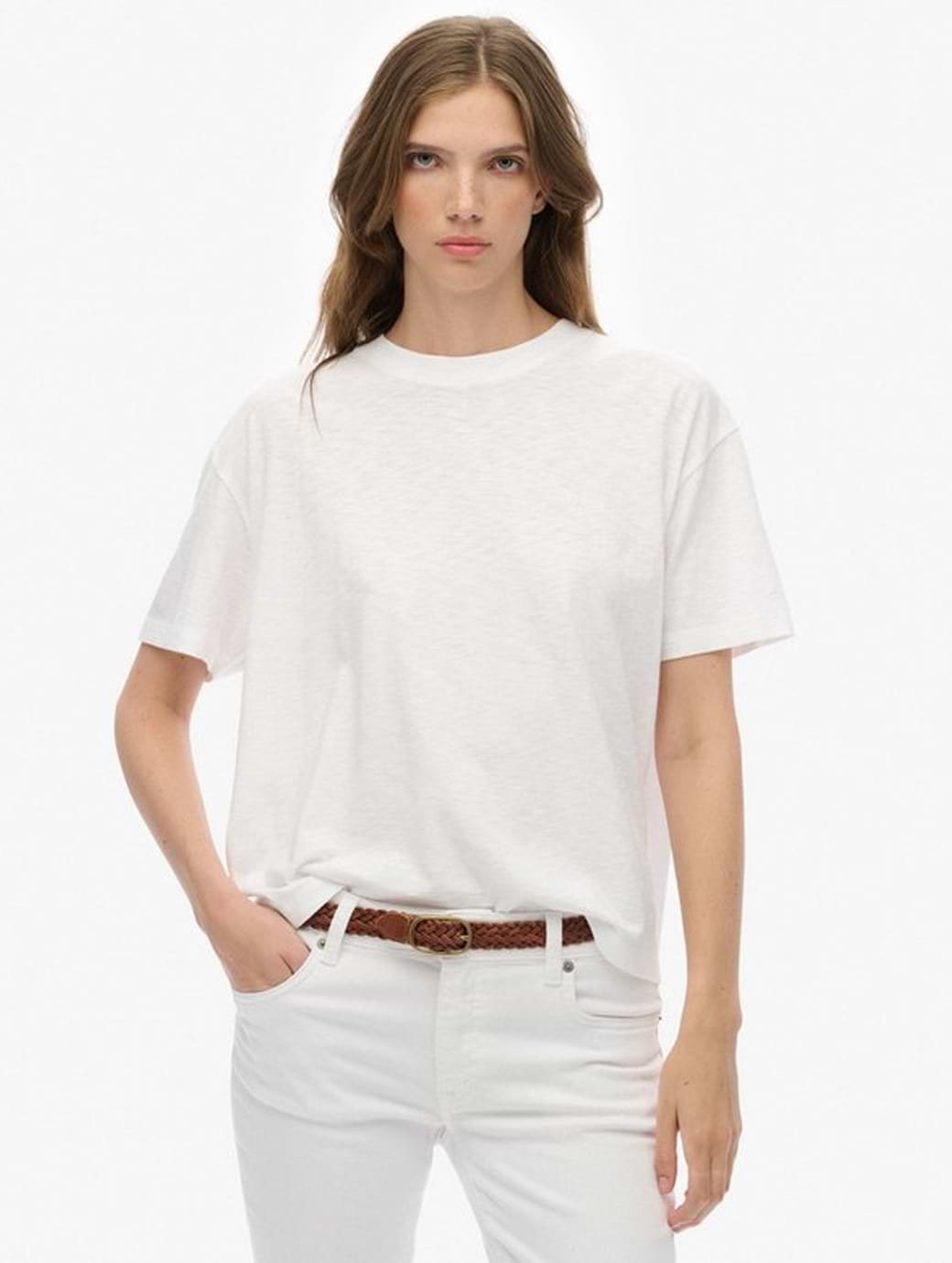 Superdry Women's Studios Crew Tee Optic