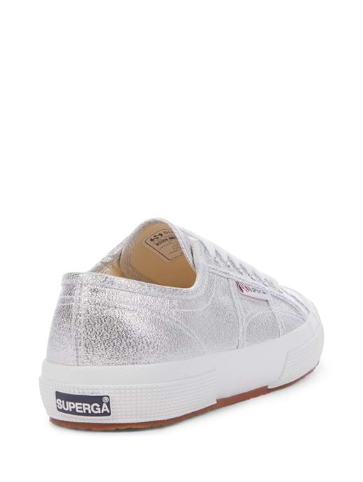 Superga Women s 2750 Lame Trainers Silver