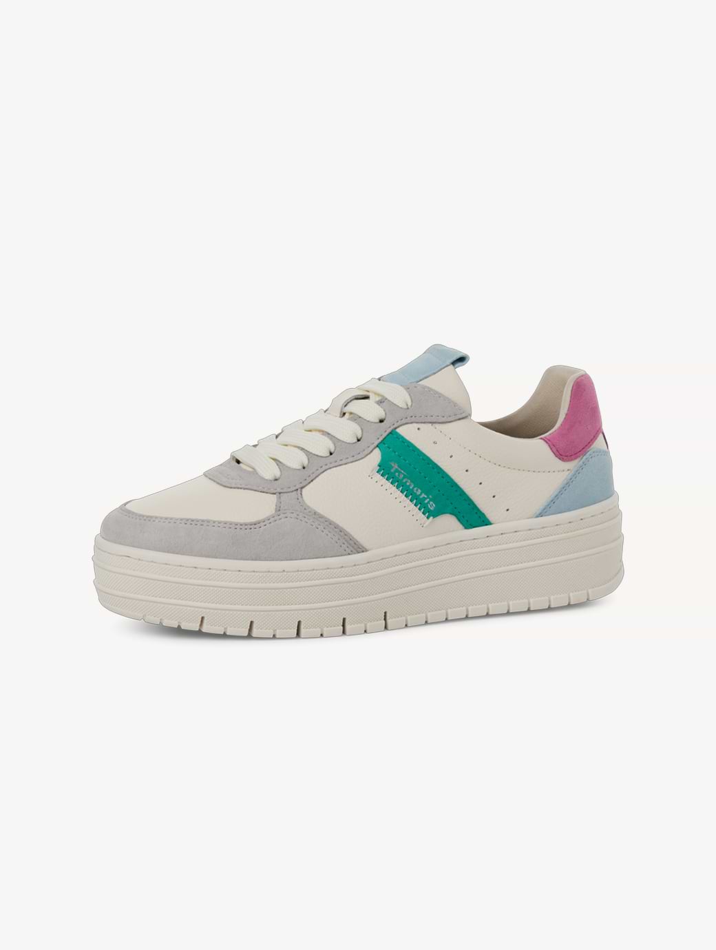 Tamaris Women's 1-23773-43-902 Lace-up Trainer Multicolor