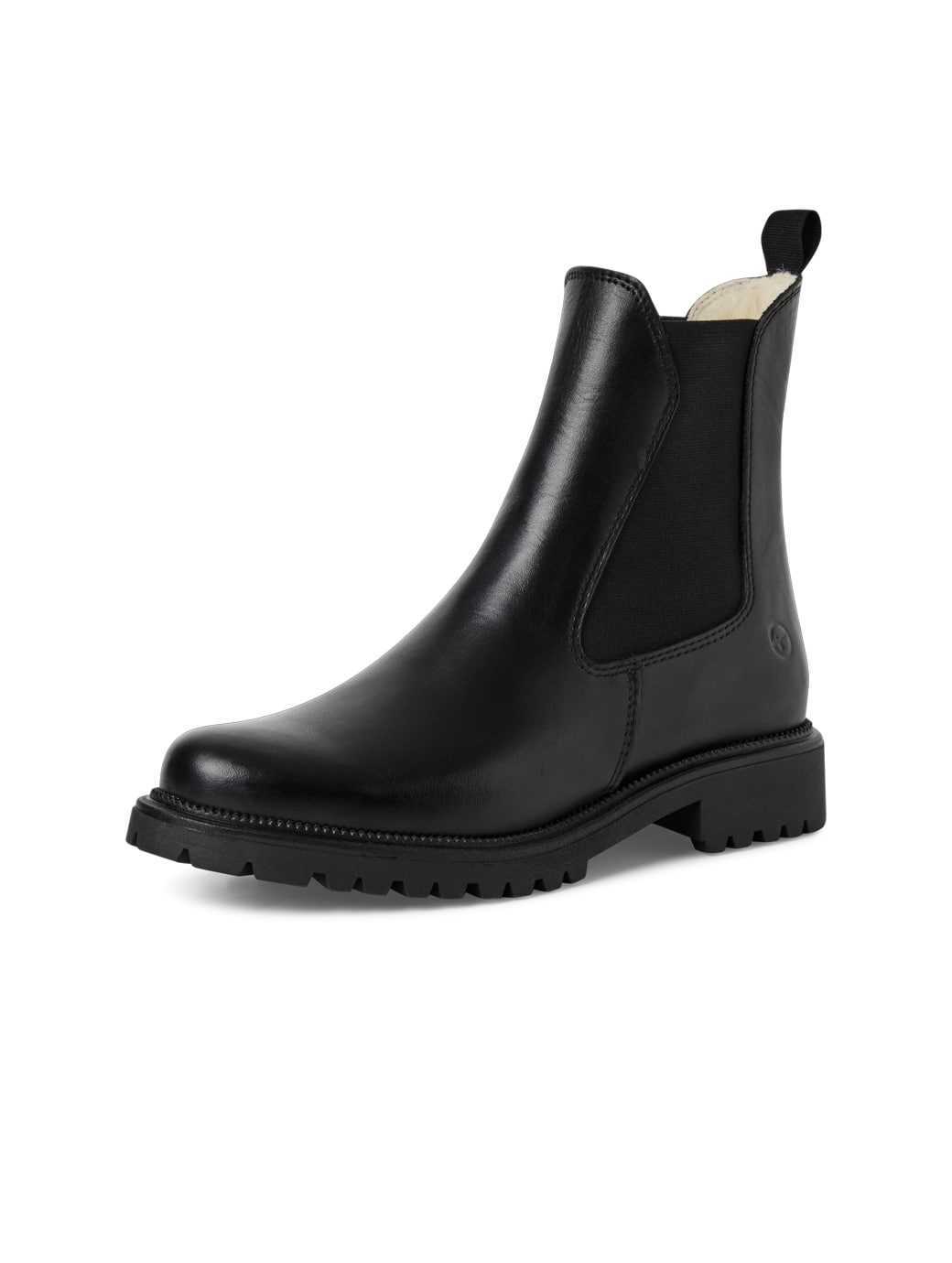 Tamaris Women's 1-26427-41-001 Leather Bootie Black
