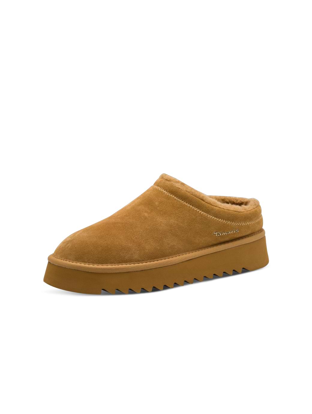 Tamaris Women's 1-27300-45-310 Leather Mule Camel