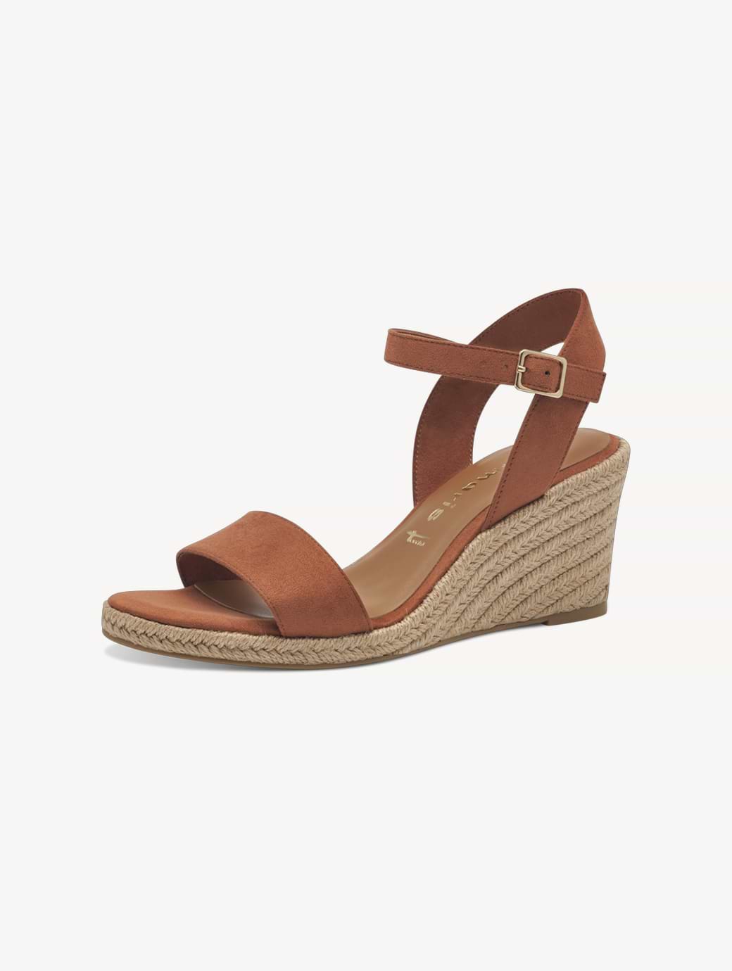 Tamaris Women's 1-28300-42-305 Heeled Sandal Cognac