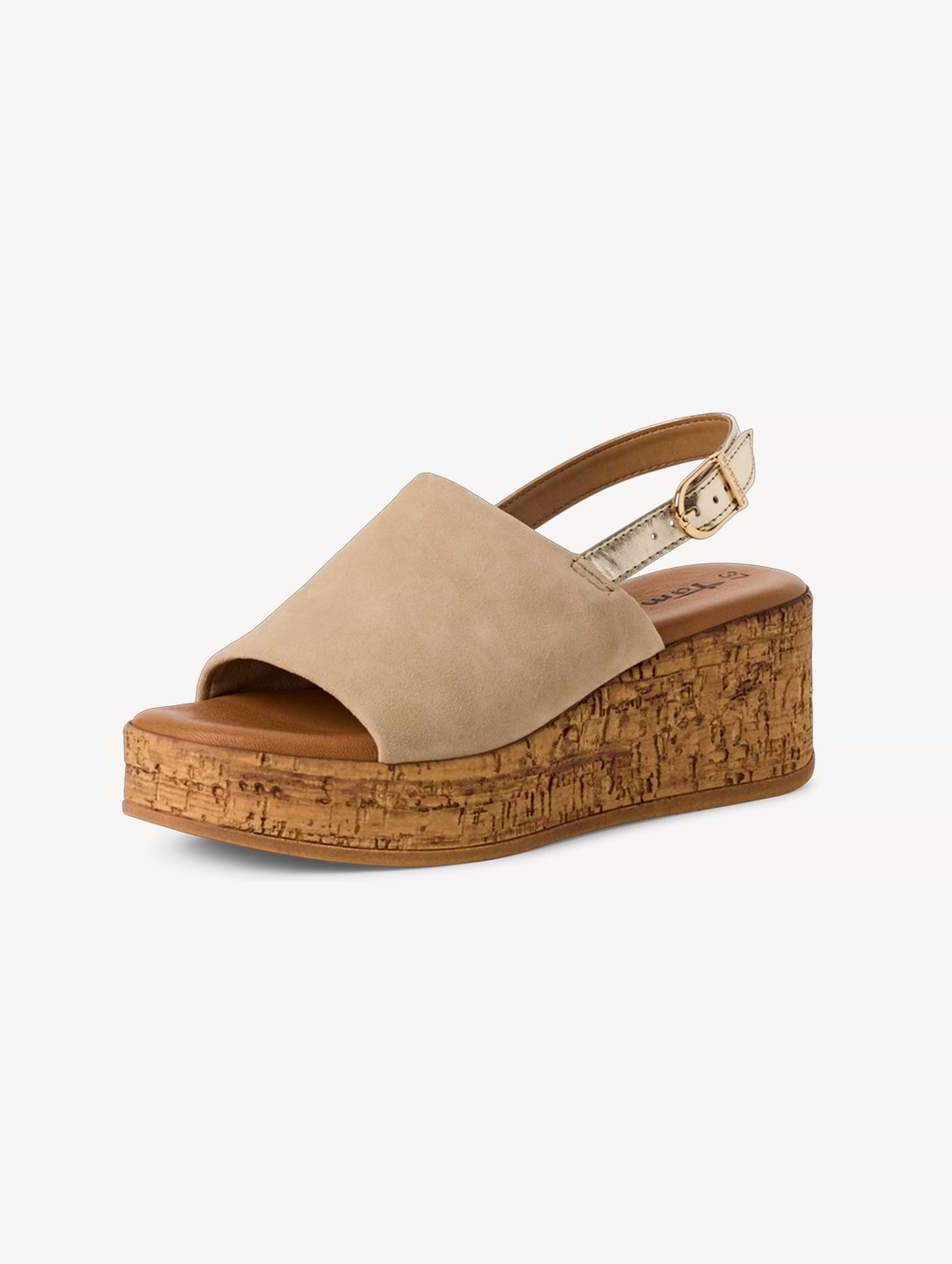Tamaris Women's 1-28393-42-400 Heeled Sandal Beige