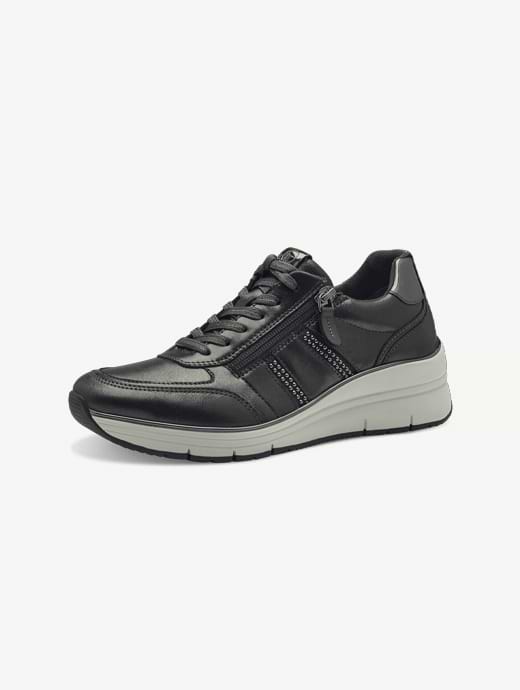 Tamaris Women's Lace Up Trainer Anthracite