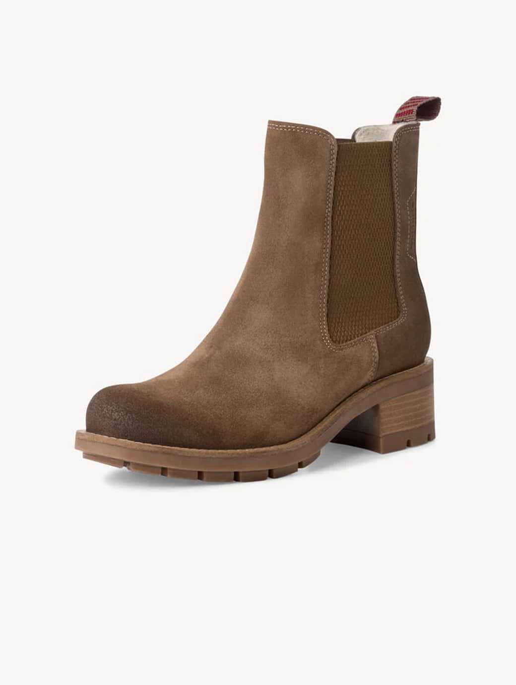 Tamaris Women s Leather Chelsea Boot Tobacco Brown