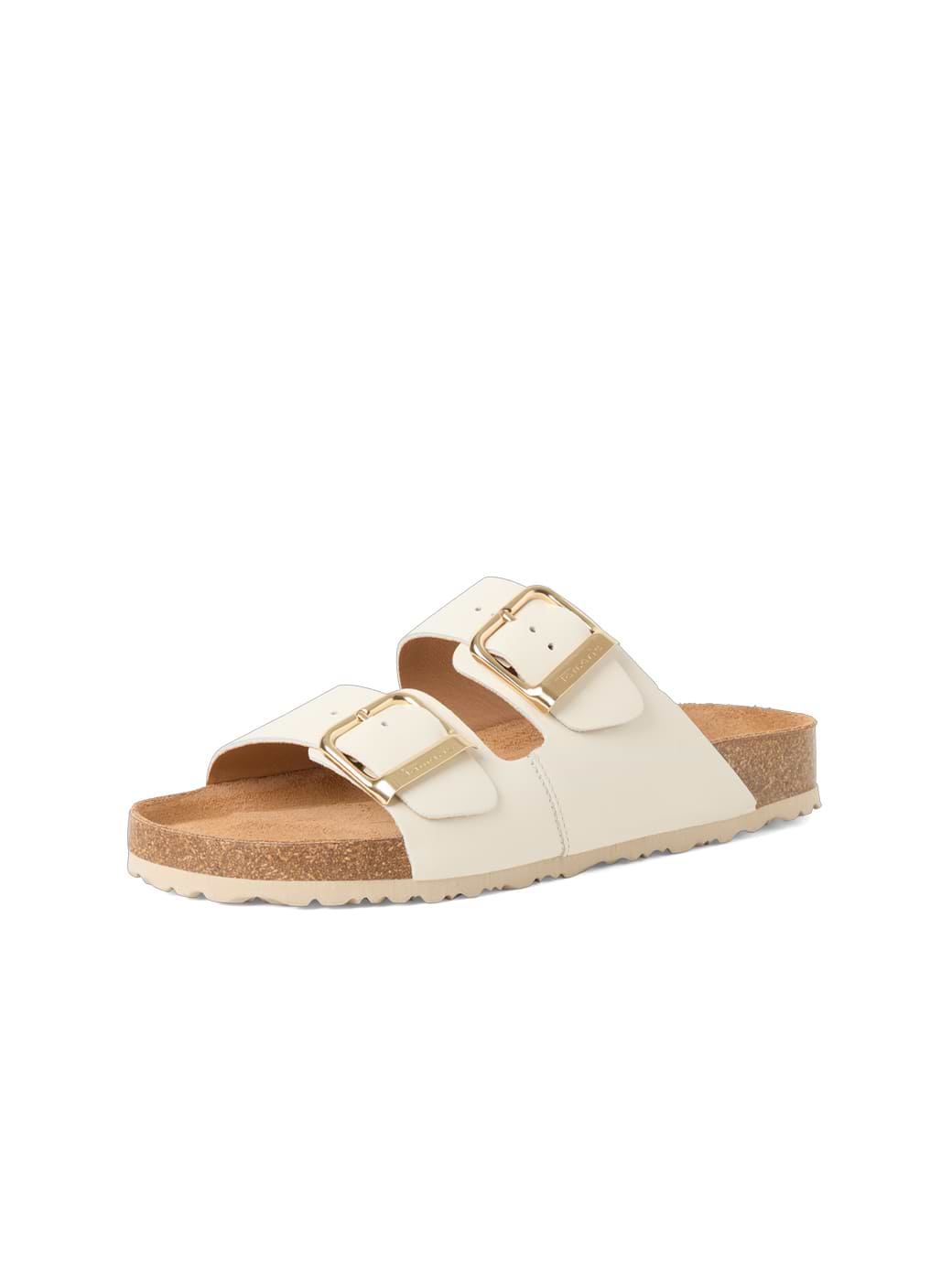 Tamaris Women's 1-27543-42-413 Leather Mule Ivory