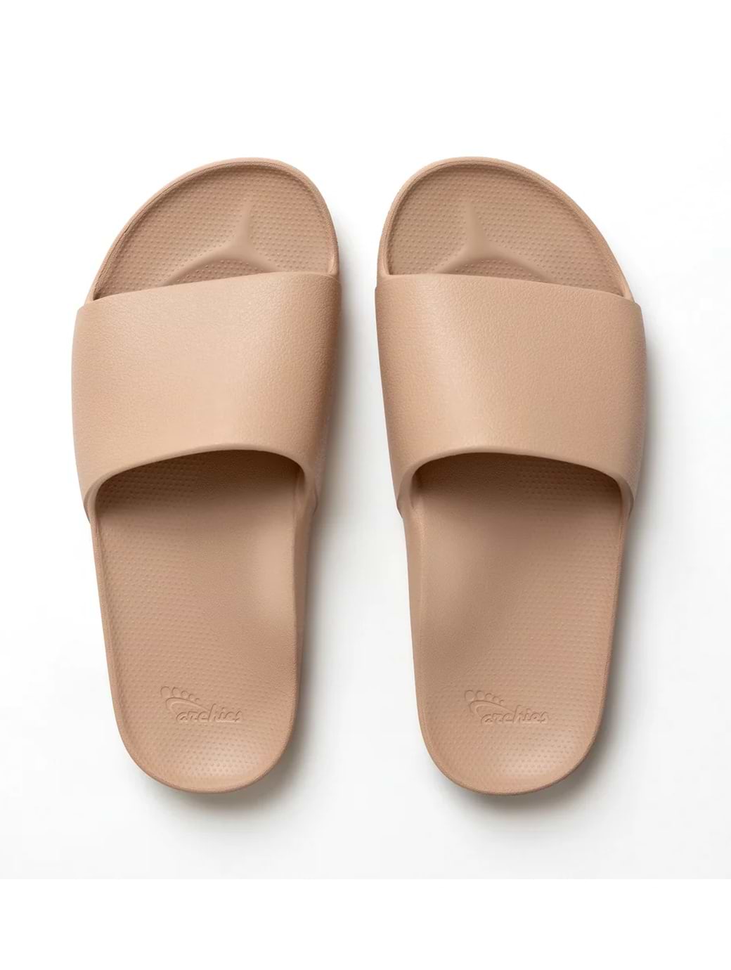 Archies Unisex Arch Support Slides Tan
