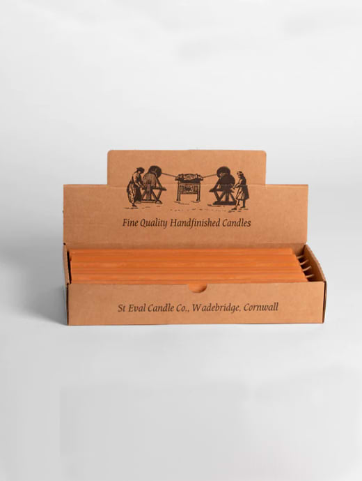 St Eval Dinner Candle 7/8" x 10 Terracotta