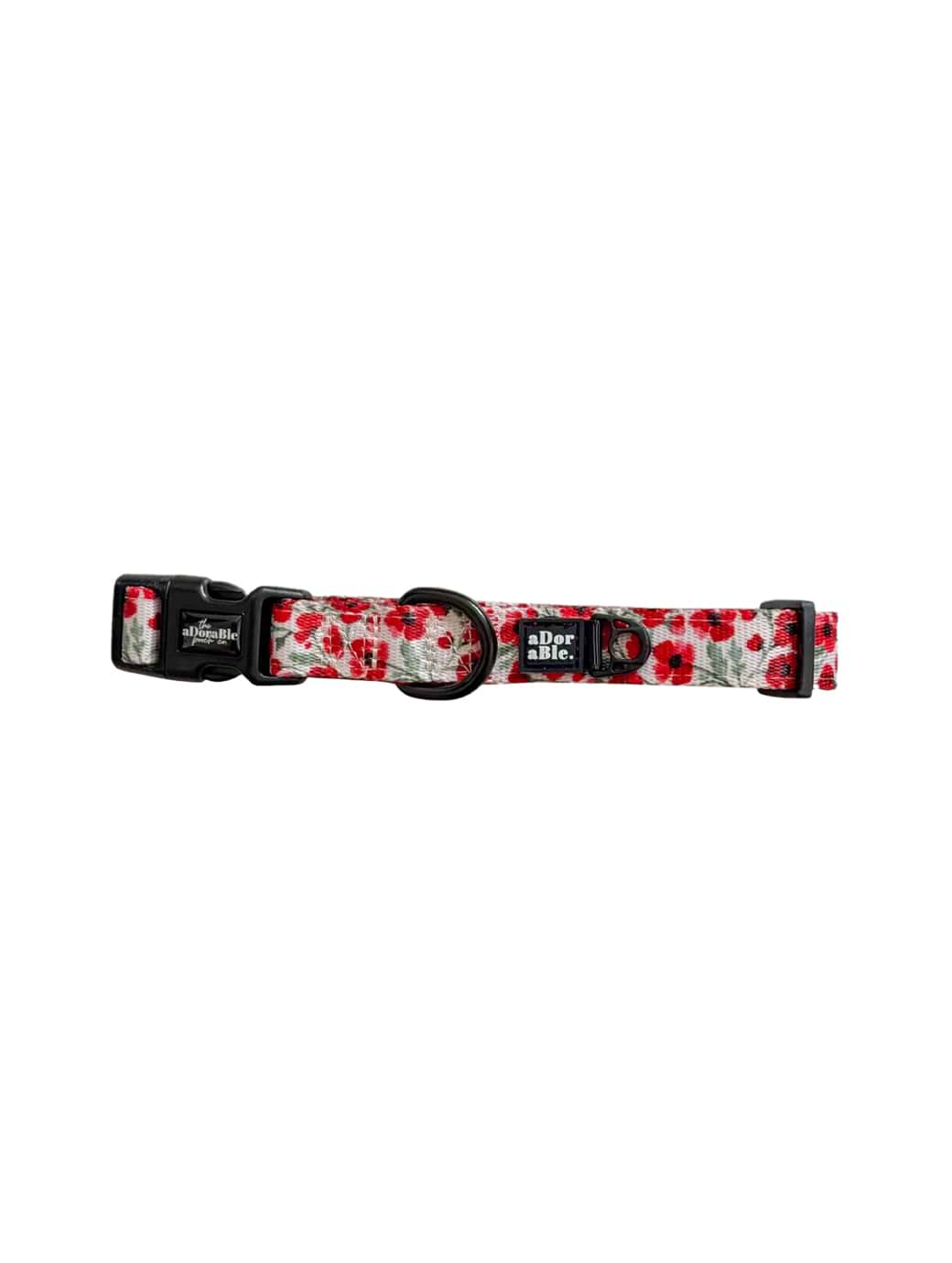 The Adorable Pooch Company Collar Painted Poppies