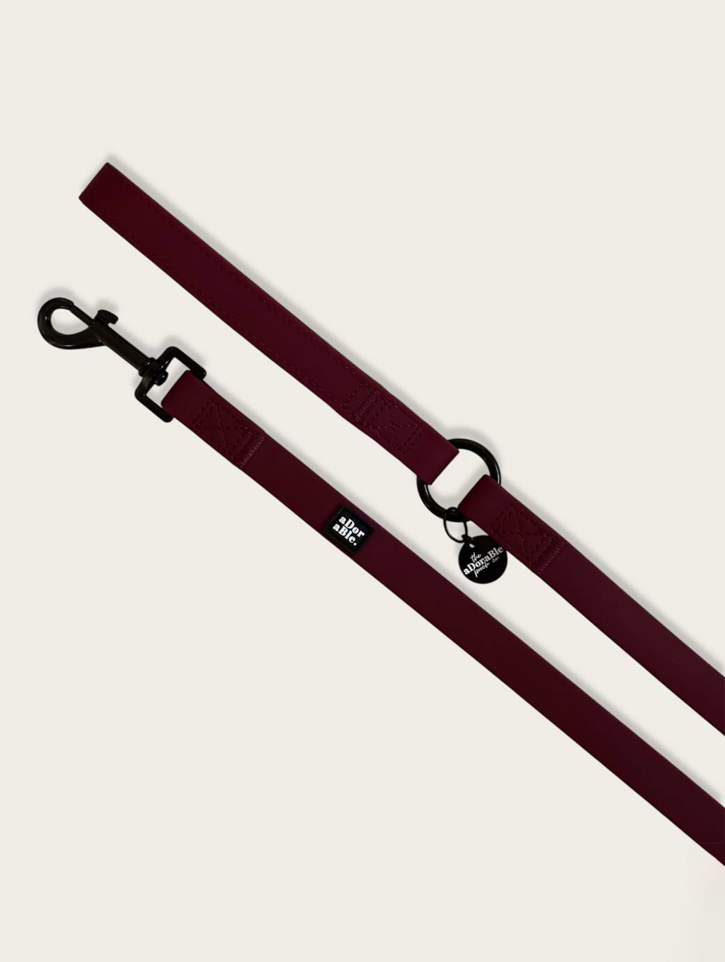 The Adorable Pooch Company HydroFlex™ Waterproof Dog Lead - Merlot