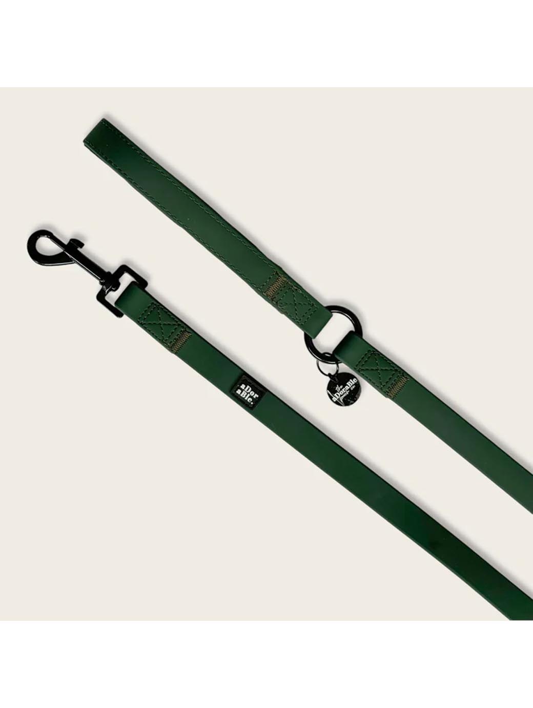 The Adorable Pooch Company Hydroflex Two-tone Waterproof Lead Evergreen