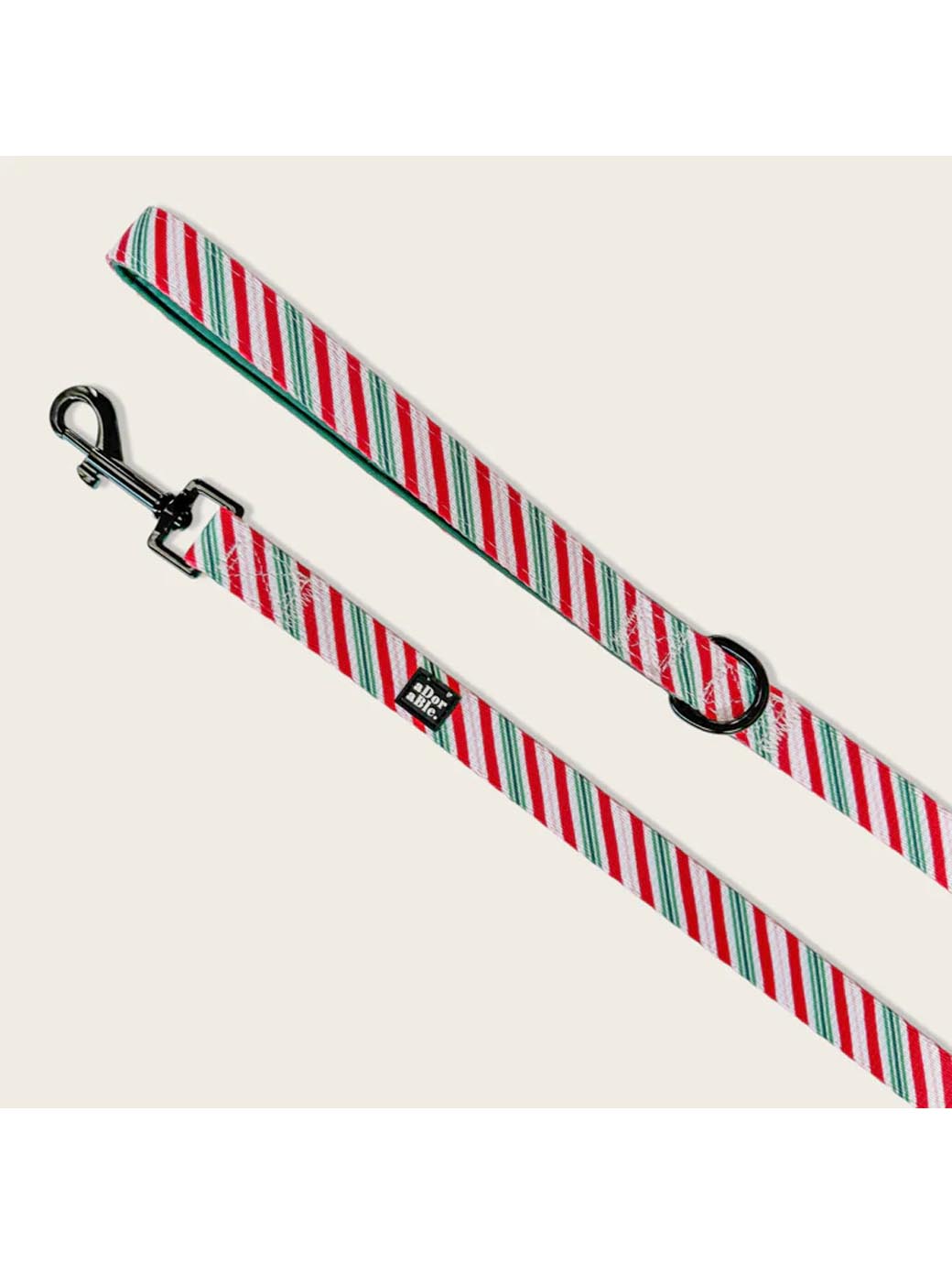 The Adorable Pooch Company Lead Candy Cane Forest