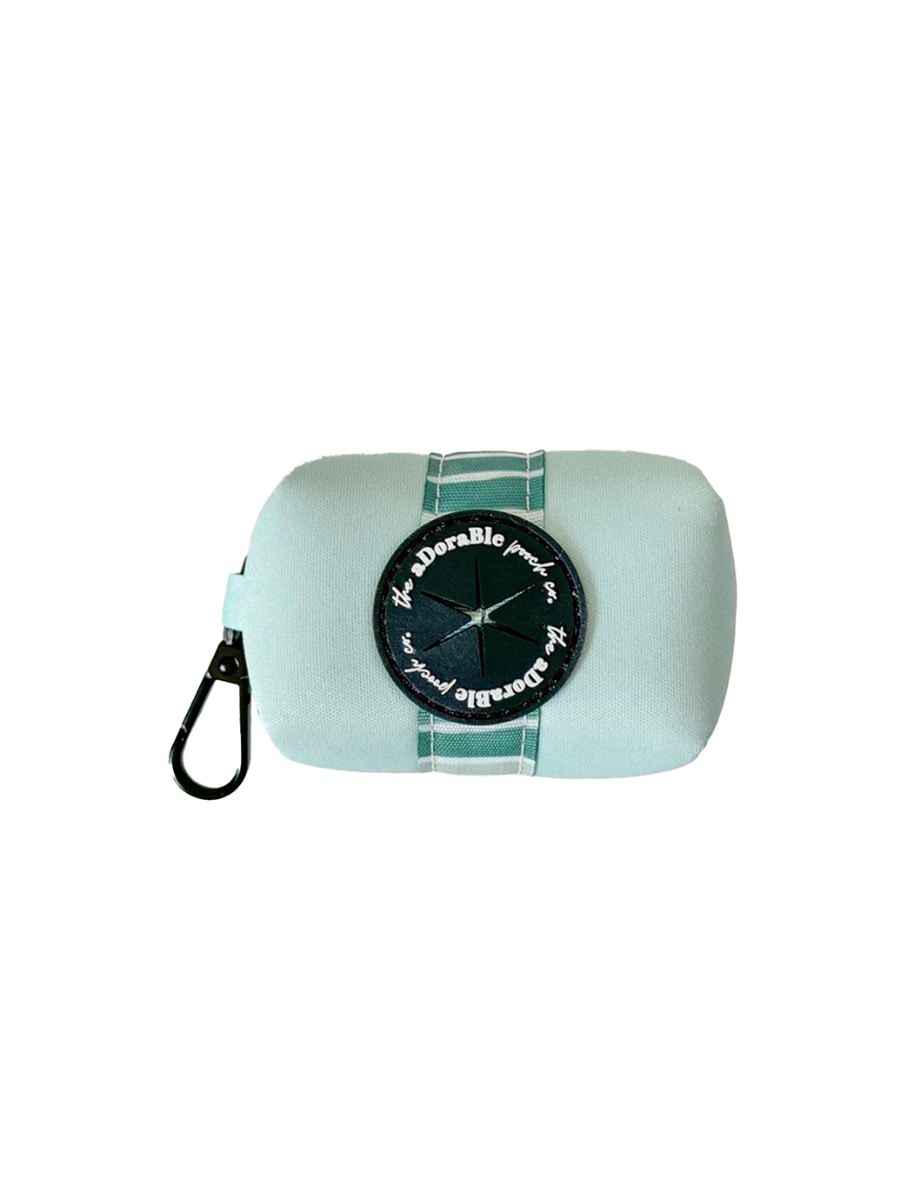 The Adorable Pooch Company Poop Bag Holder Hint Of Mint