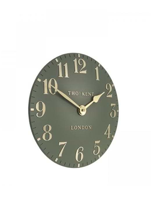 Thomas Kent 12" Arabic Wall Clock Lichen Green