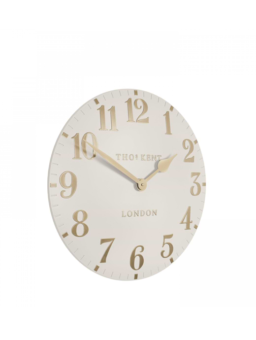 Thomas Kent 12" Arabic Wall Clock Oatmeal