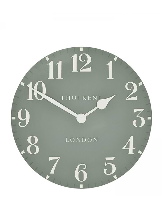 Thomas Kent 12" Arabic Wall Clock Seagrass
