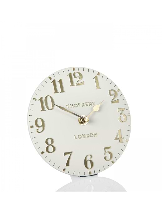 Thomas Kent 6" Arabic Mantel Clock Oatmeal