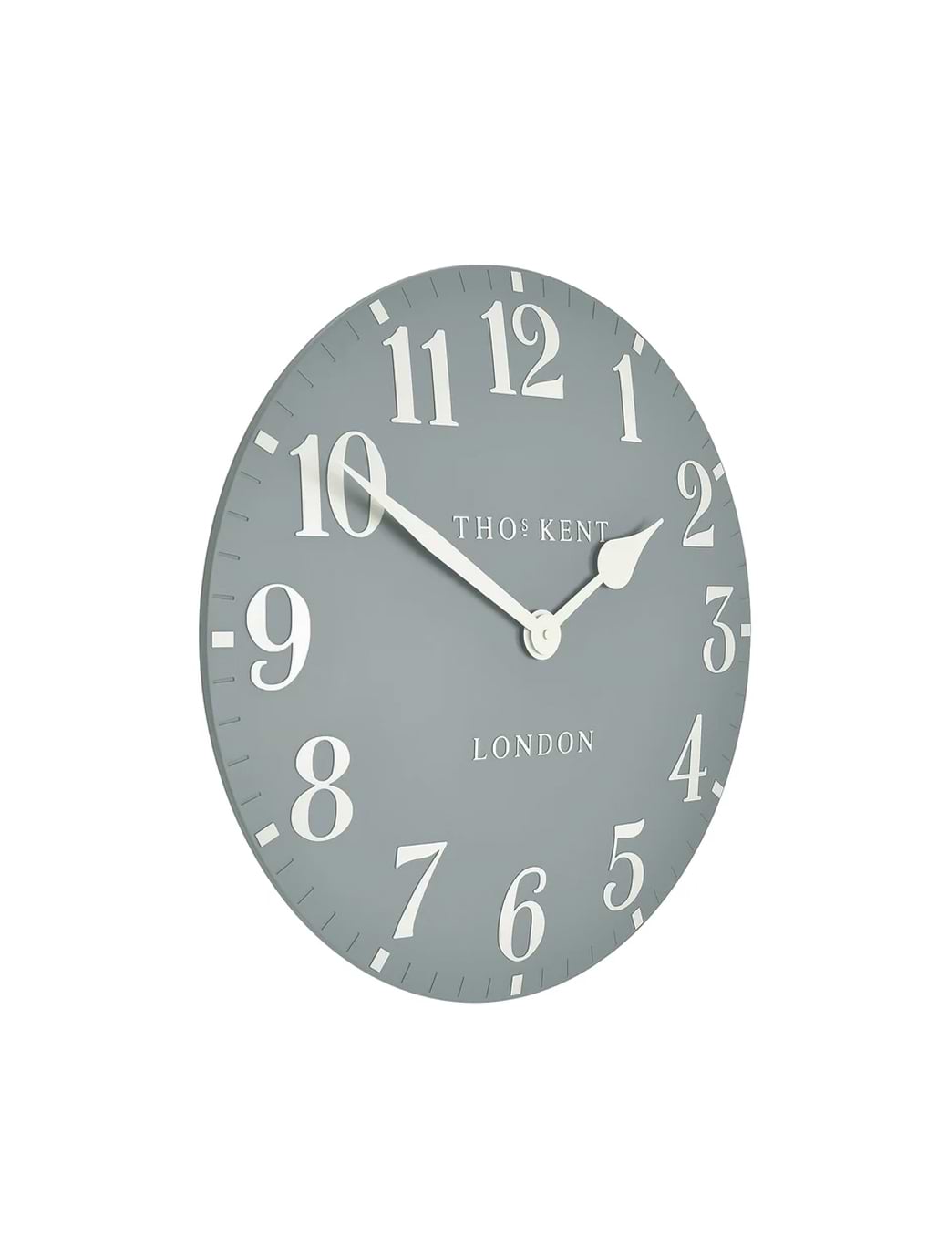 Thomas Kent Arabic Wall Clock Flax Blue 20"