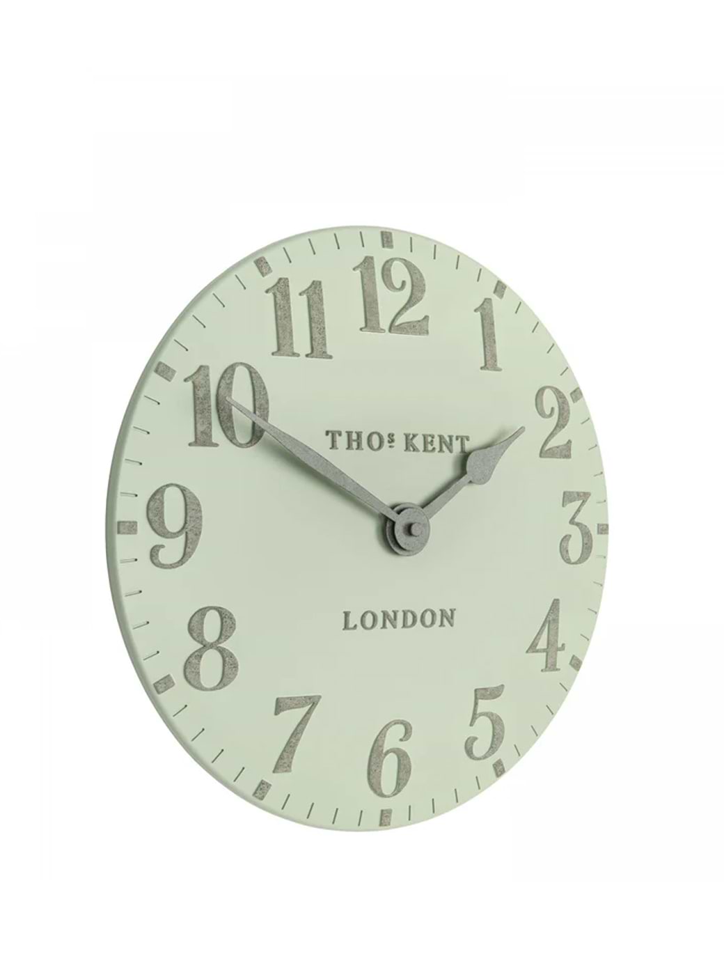 Thomas Kent Arabic Wall Clock Pearl Green 12"