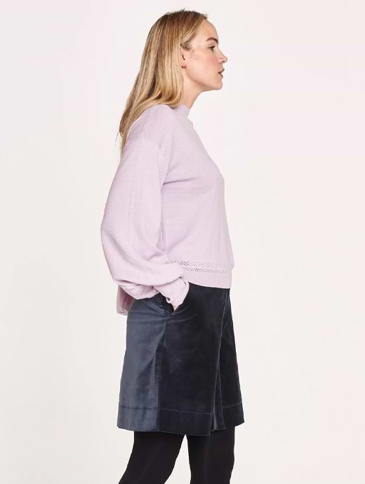 Thought Clothing Women s Laurenna Organic Cotton Sweater Lavender Purple