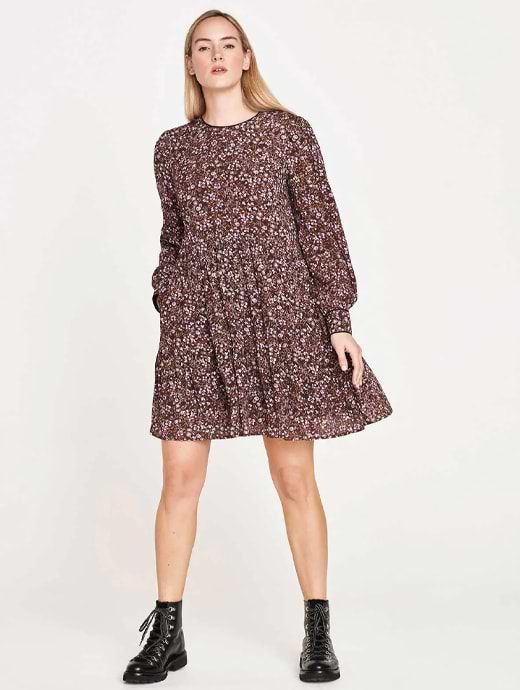 Thought Women's Lilith Lenzing EcoVera Dress Chocolate Brown