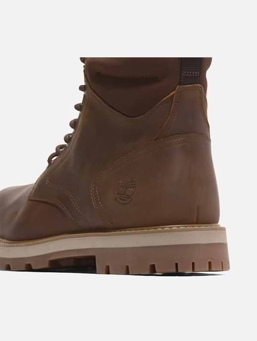Timberland Men's Britton Mid Lace Up Waterproof Boot Rust Full Grain