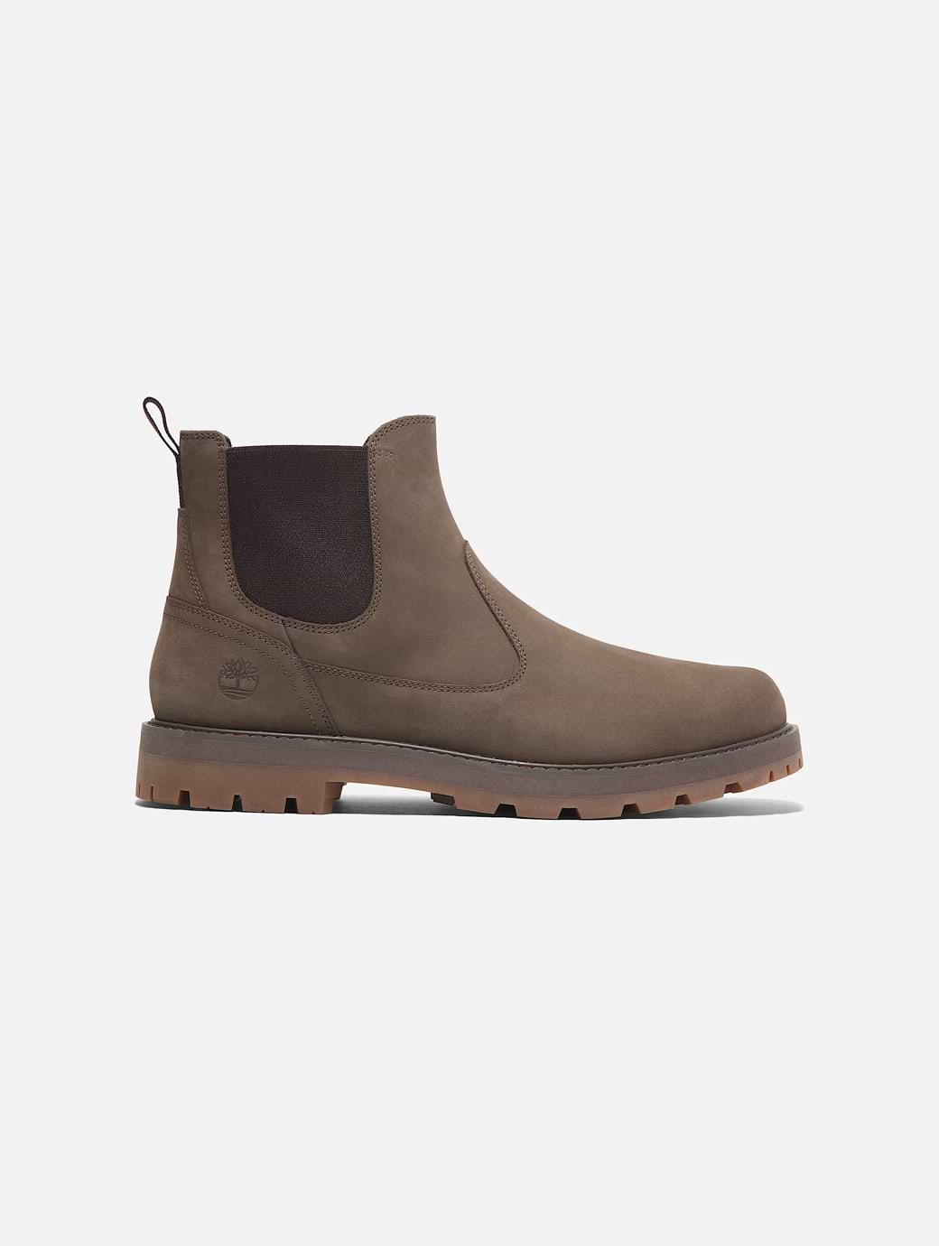 Timberland Men s Britton Road Mid Chelsea Boot Medium Brown Nubuck