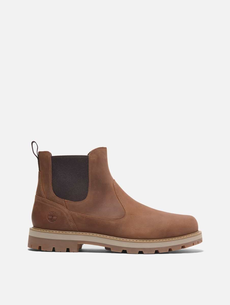Timberland Men s Britton Road Mid Chelsea Boot Rust Full Grain