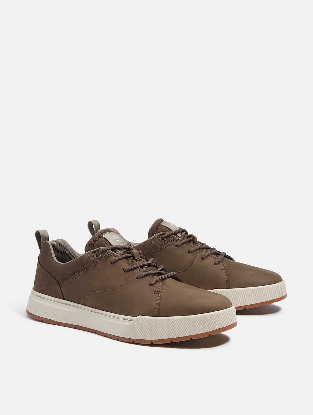 Timberland Men's Maple Grove Low Lace Up Sneaker Dark Brown Nubuck