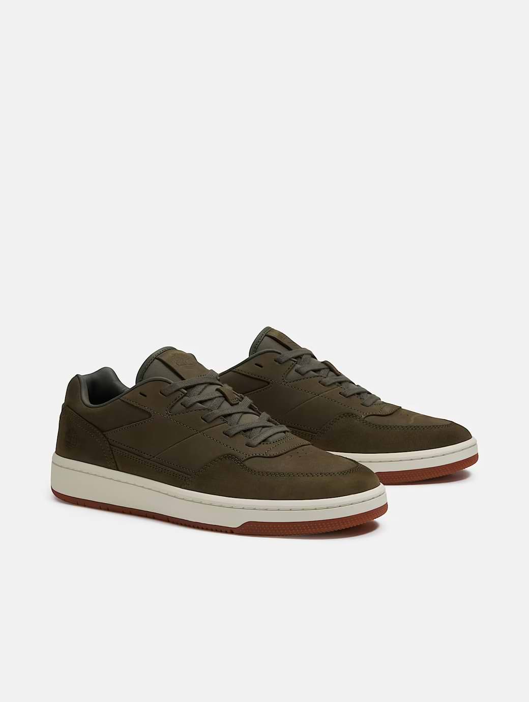 Timberland Men's Jackson Court Low Lace Up Trainer Dark Green Nubuck