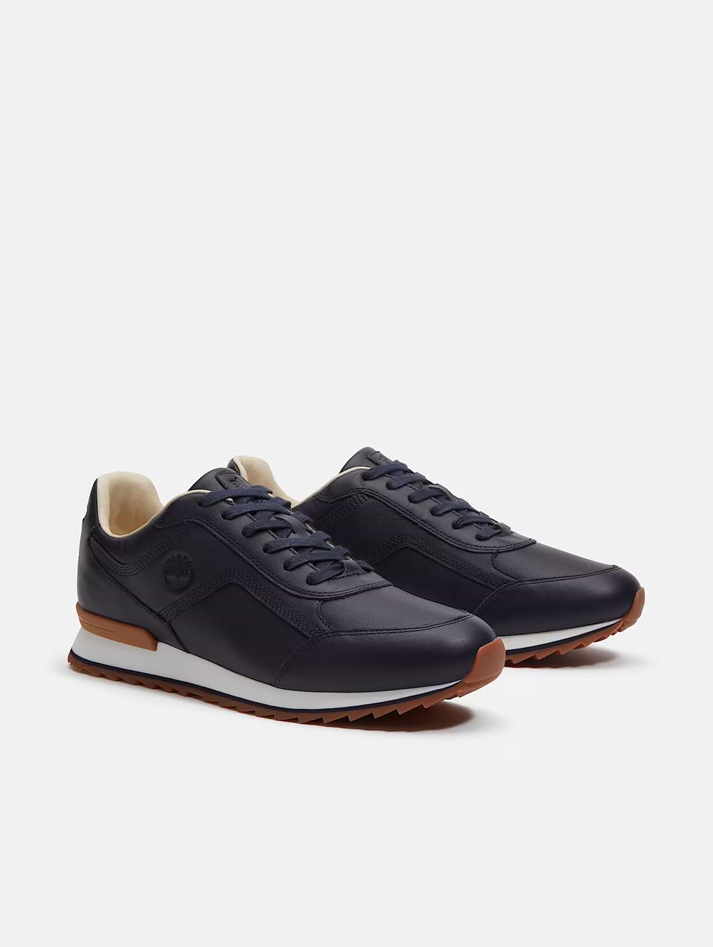 Timberland Men's Scout Heights Low Lace Trainer Dark Blue Full Grain
