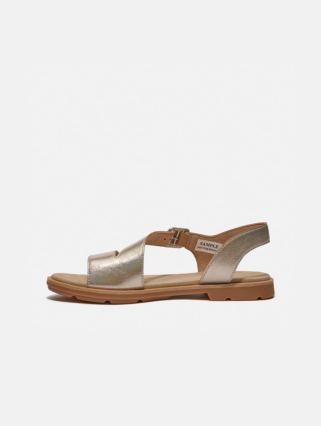 Timberland Women's Backstrap Sandal Gold Metallic
