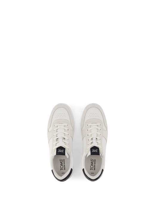 Toms Men s Travel Lite Court Trainer White Black