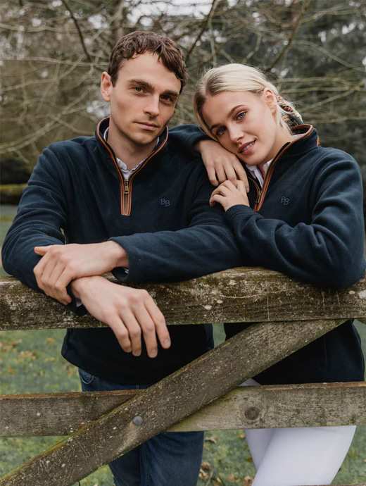 Beaumont & Bear Unisex Topsham Fleece Navy