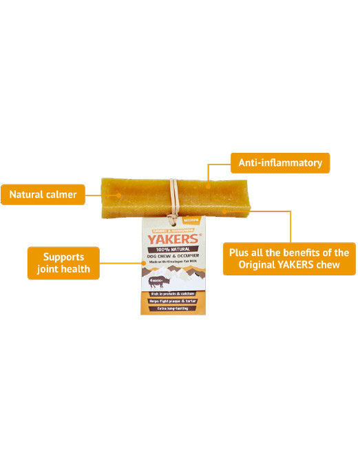 Yakers Dog Chew Turmeric Medium