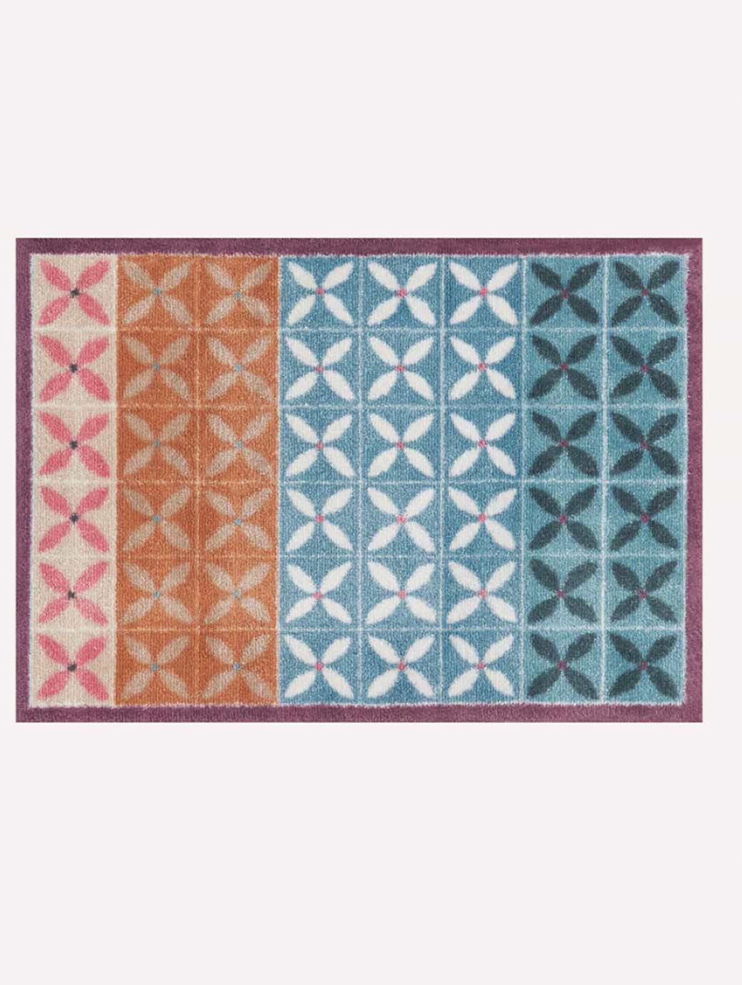 Turtle Mat Design Doormat Flower Fields Painterly 75x200cm