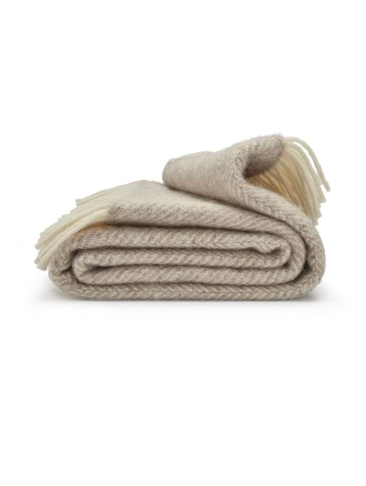 Tweedmill Fishbone Throw Hazel