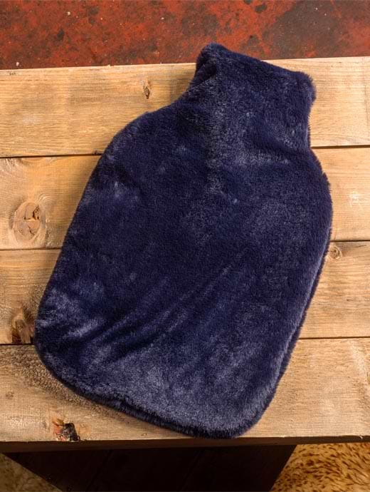 Tweedmill Hot Water Bottle + Faux Fur Cover Blackberry